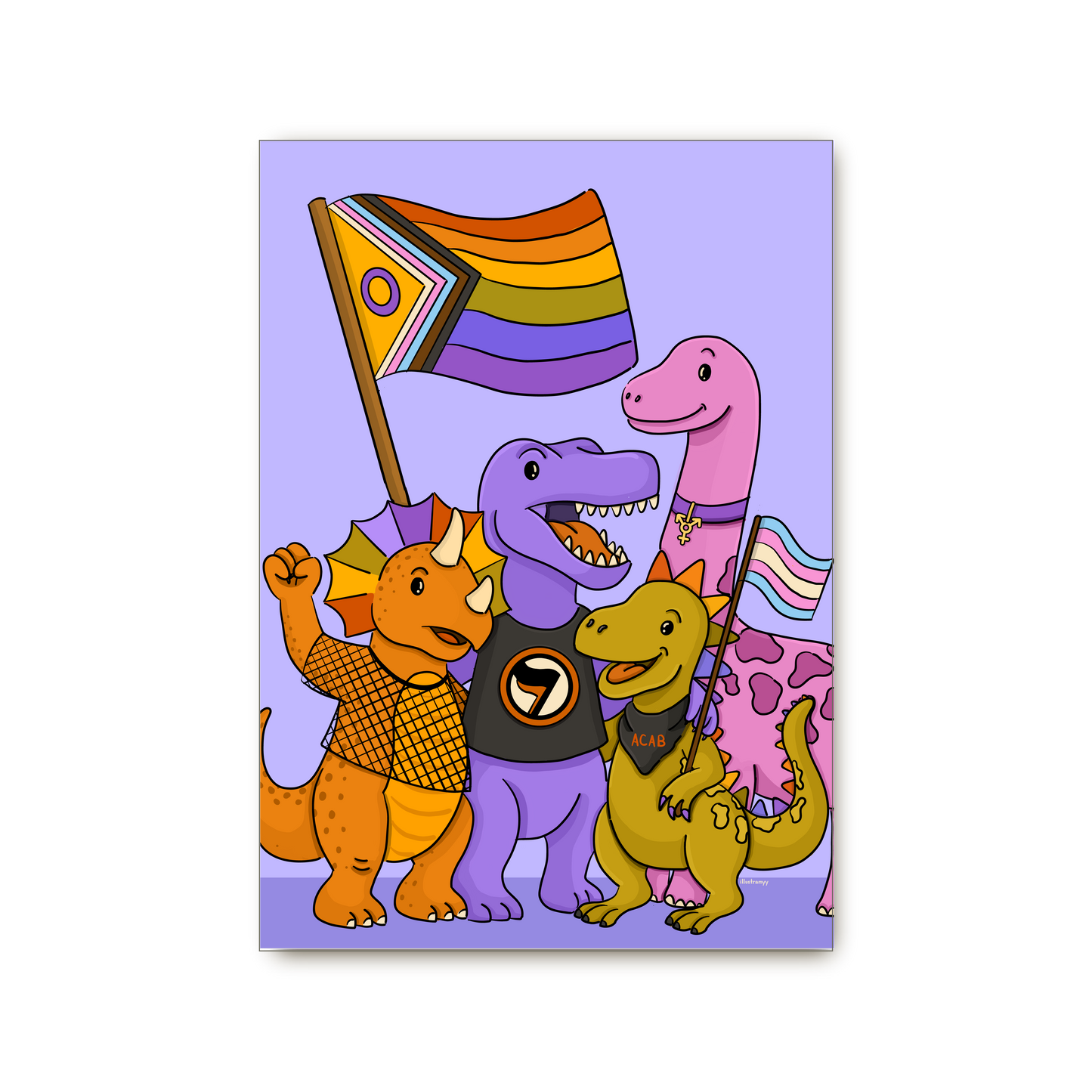 Poster "Dino Antifa"