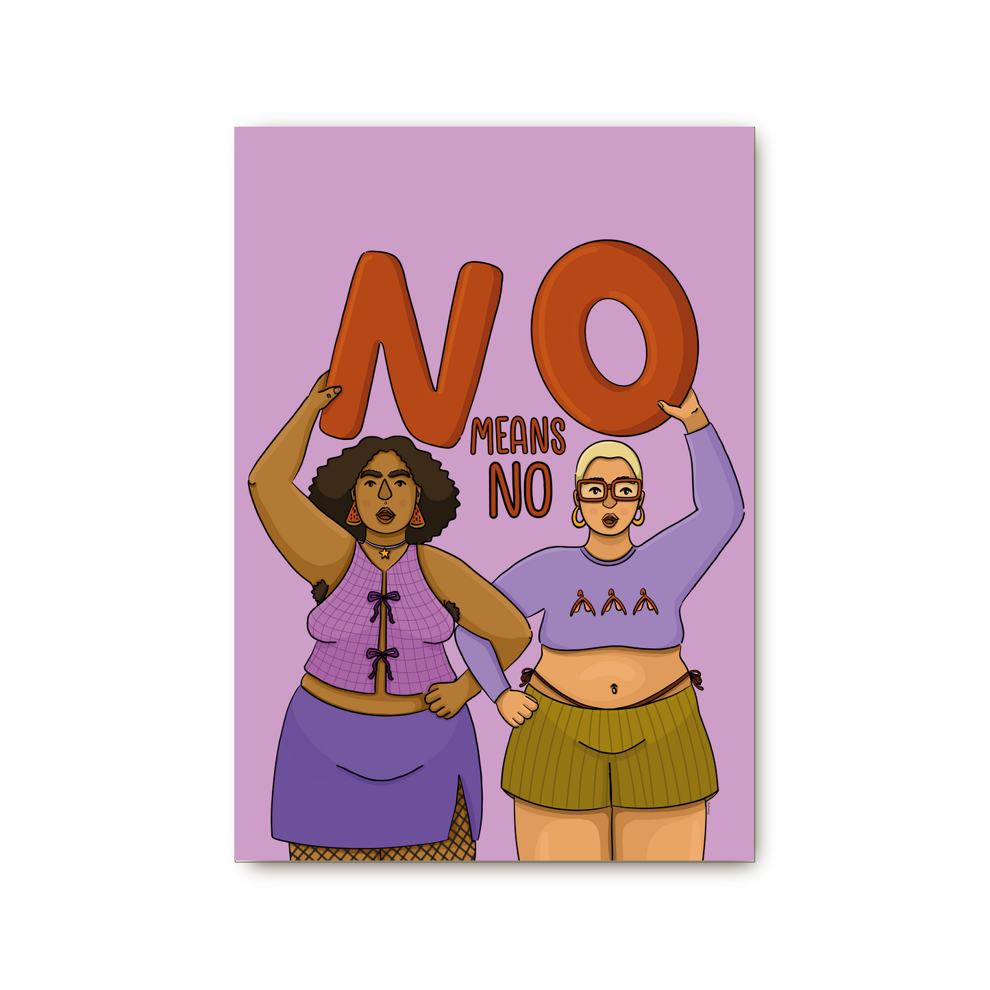 Poster „No means no"