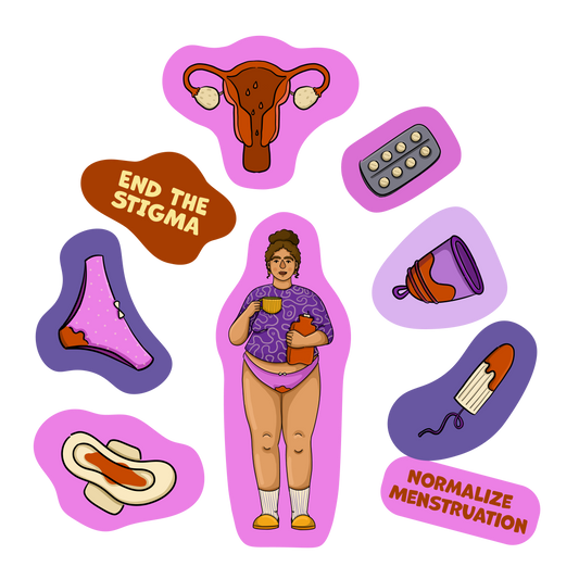 Sticker Set „Normalize Menstruation“ (9 Sticker)