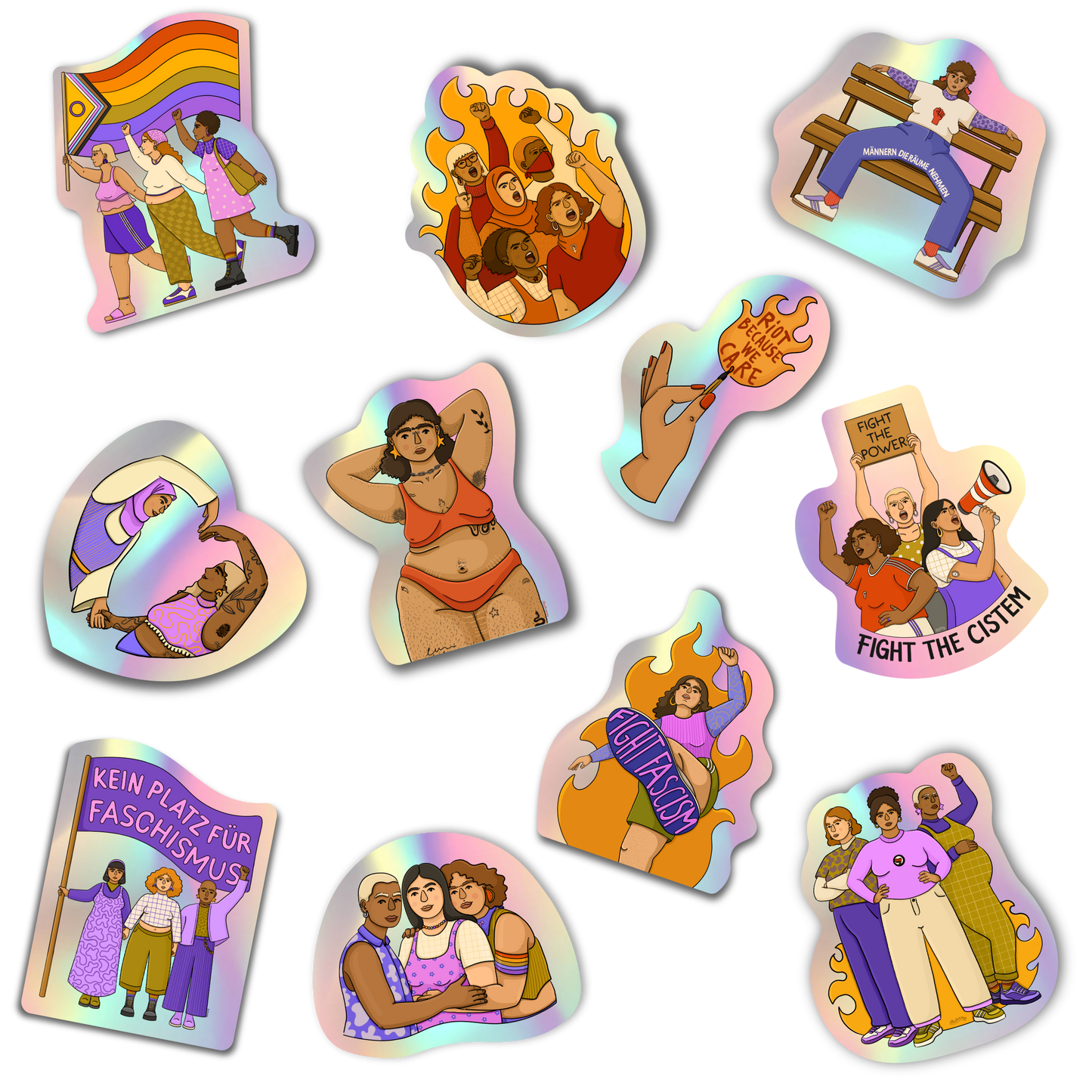 Feministische Sticker Wundertüte