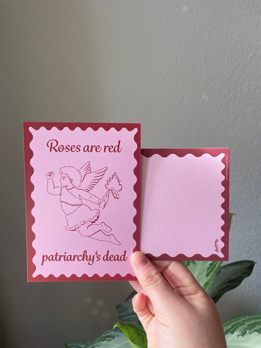 Postkarte "Patriarchy is over"