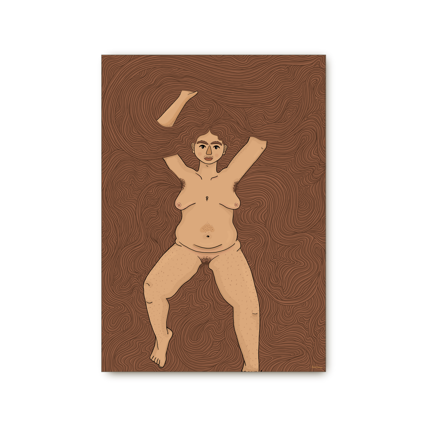 Poster  „Hairy Queen"