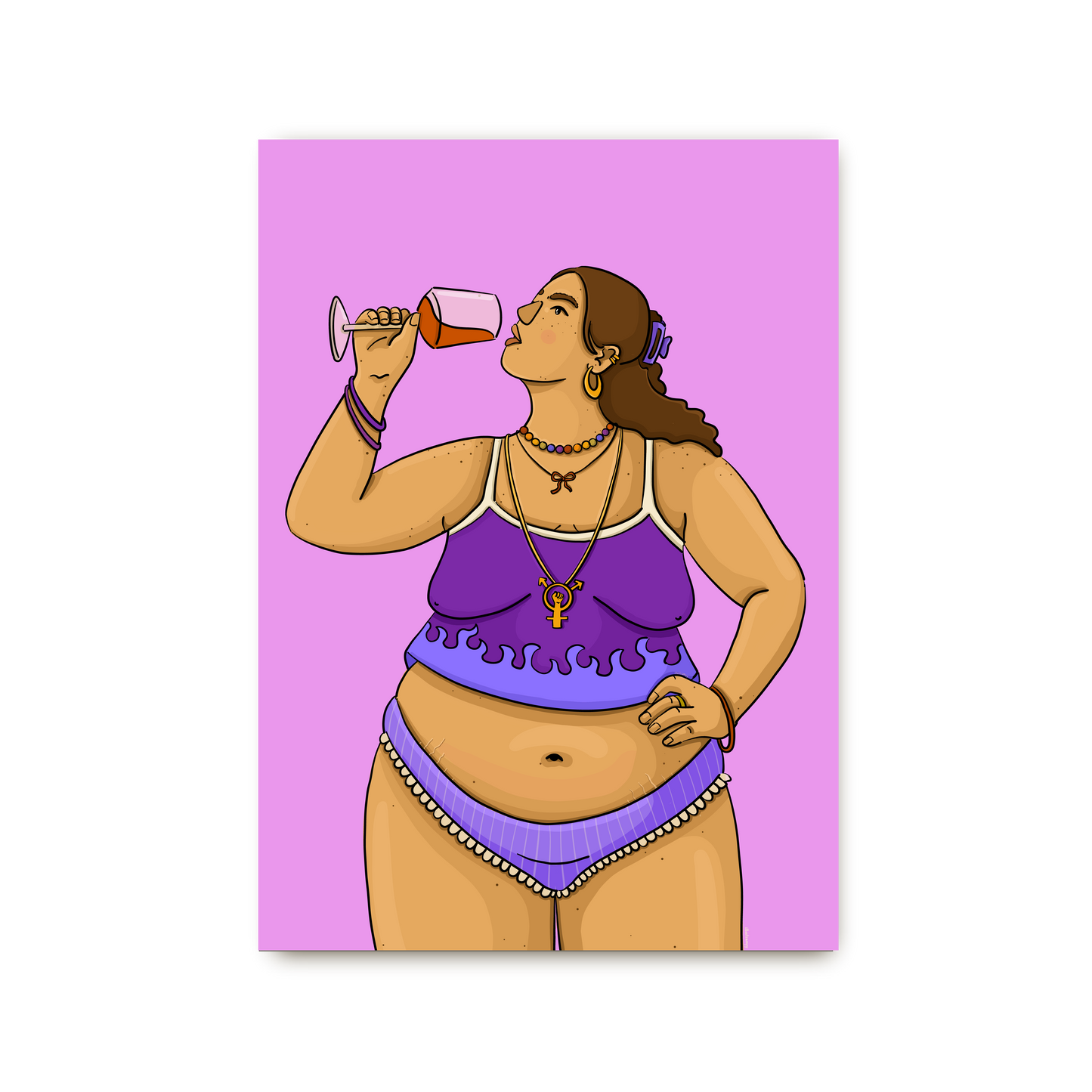 Poster  „I Don’t Owe You a Flat Stomach“