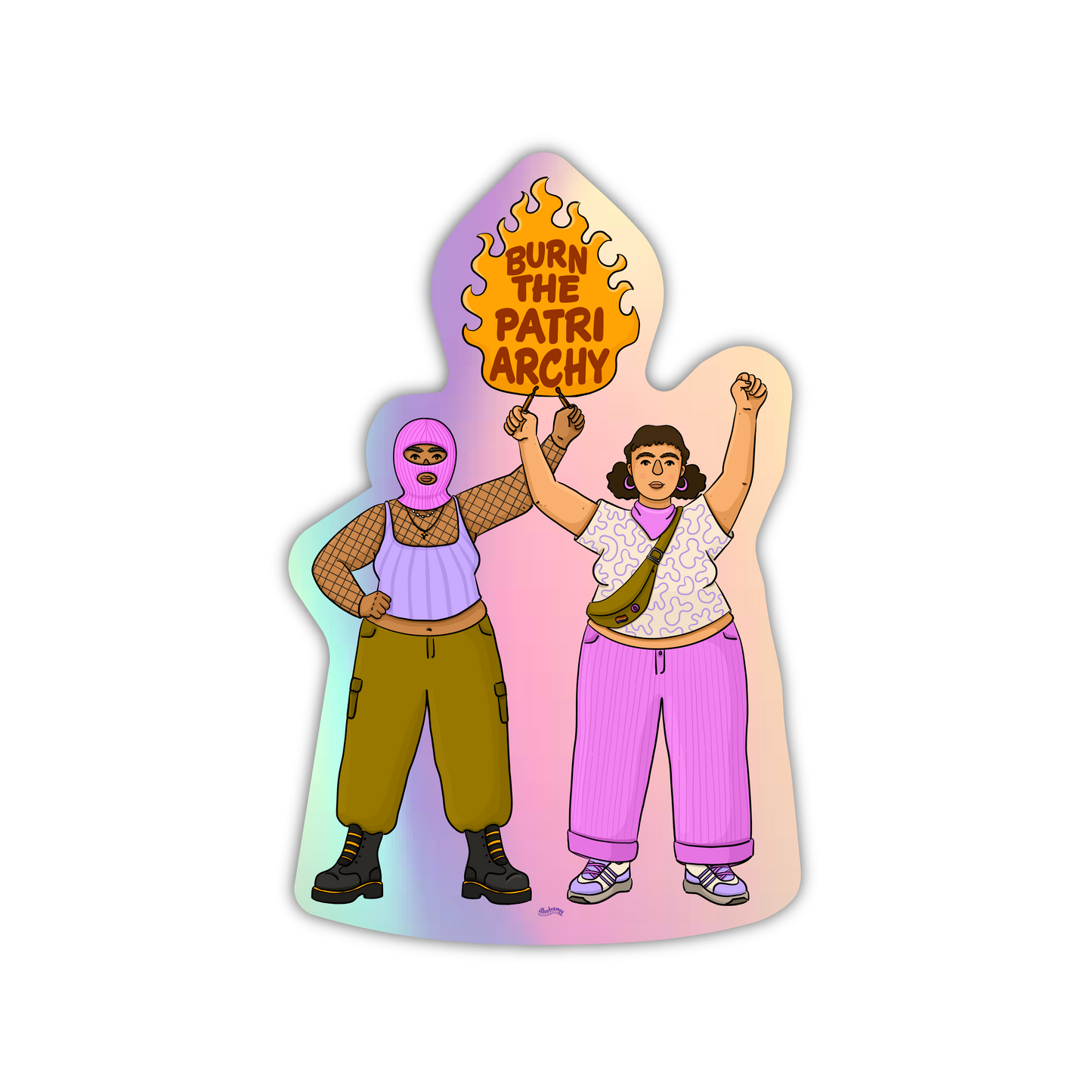 Sticker „Burn the Patriarchy"