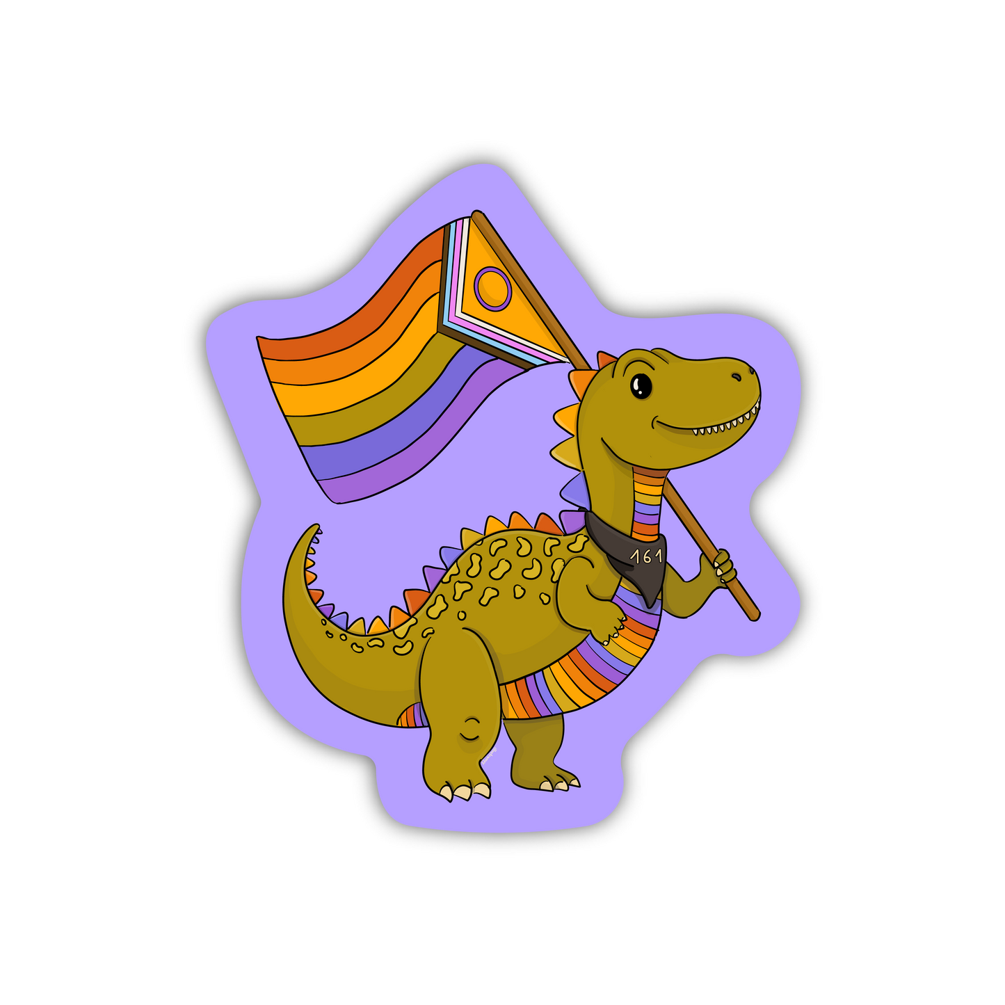 Sticker "Queer Dino"