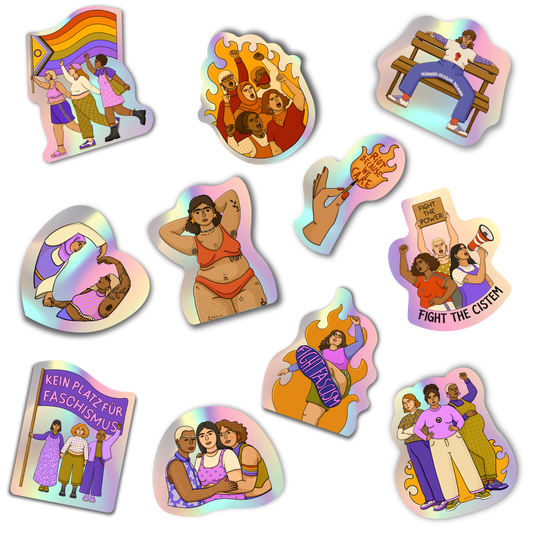 Feministische Sticker Wundertüte