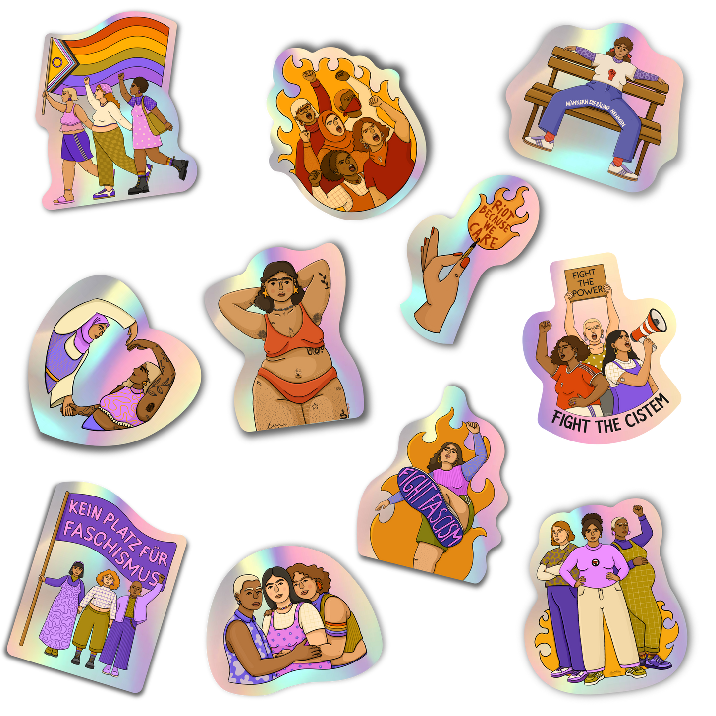 Feministische Sticker Wundertüte